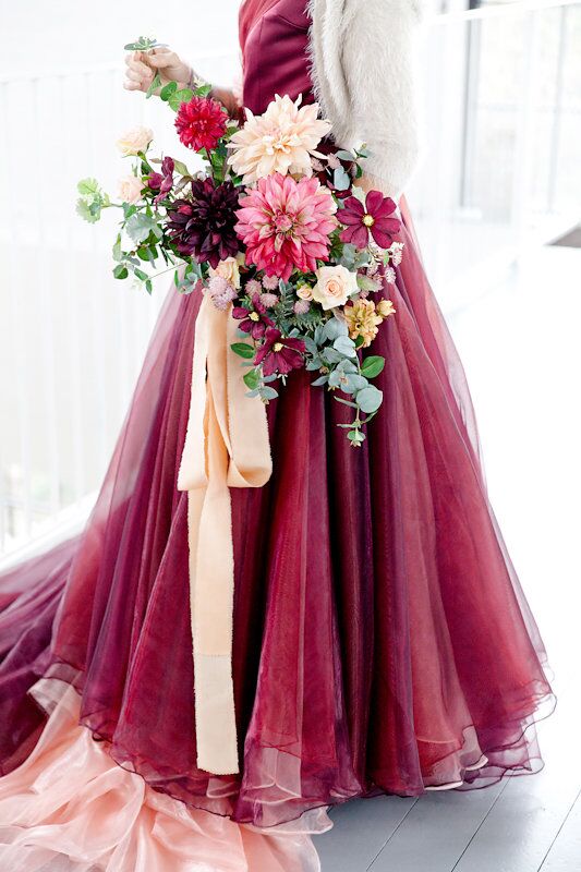 red and purple wedding dress Custom Made Sweetheart Neck Purple/Red Prom Dresses, Sweetheart Neck P – morievent the dress in the listing is in chapel train length ( 3 ft) / The cape veil is in Cathedral length ( 6 feet) but can be created in any length Elegant Purple and Red Amelia