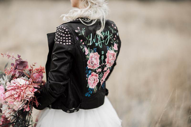 leather jacket wedding dress 5 Ways to Make a Leather Jacket Your Perfect Wedding Accessory